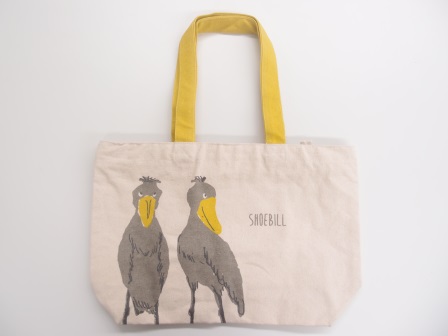 ハシビロコウ　ファスナー付A4トート(2枚入り)