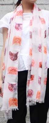 キャットフェイス　ストール