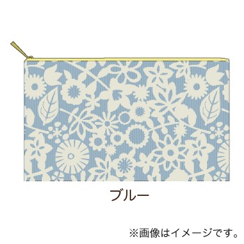 ピースフラワー　フラットポーチＬ(2枚入り)