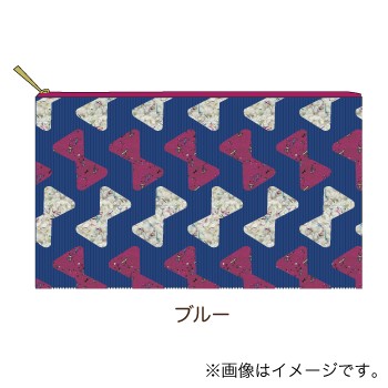 グリッターリボン　フラットポーチＬ(2枚入り)