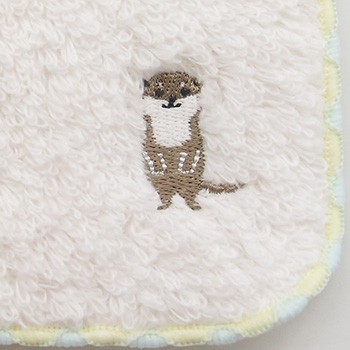 シシュウコツメサン　ワンポイント刺繍タオル(5枚入り)