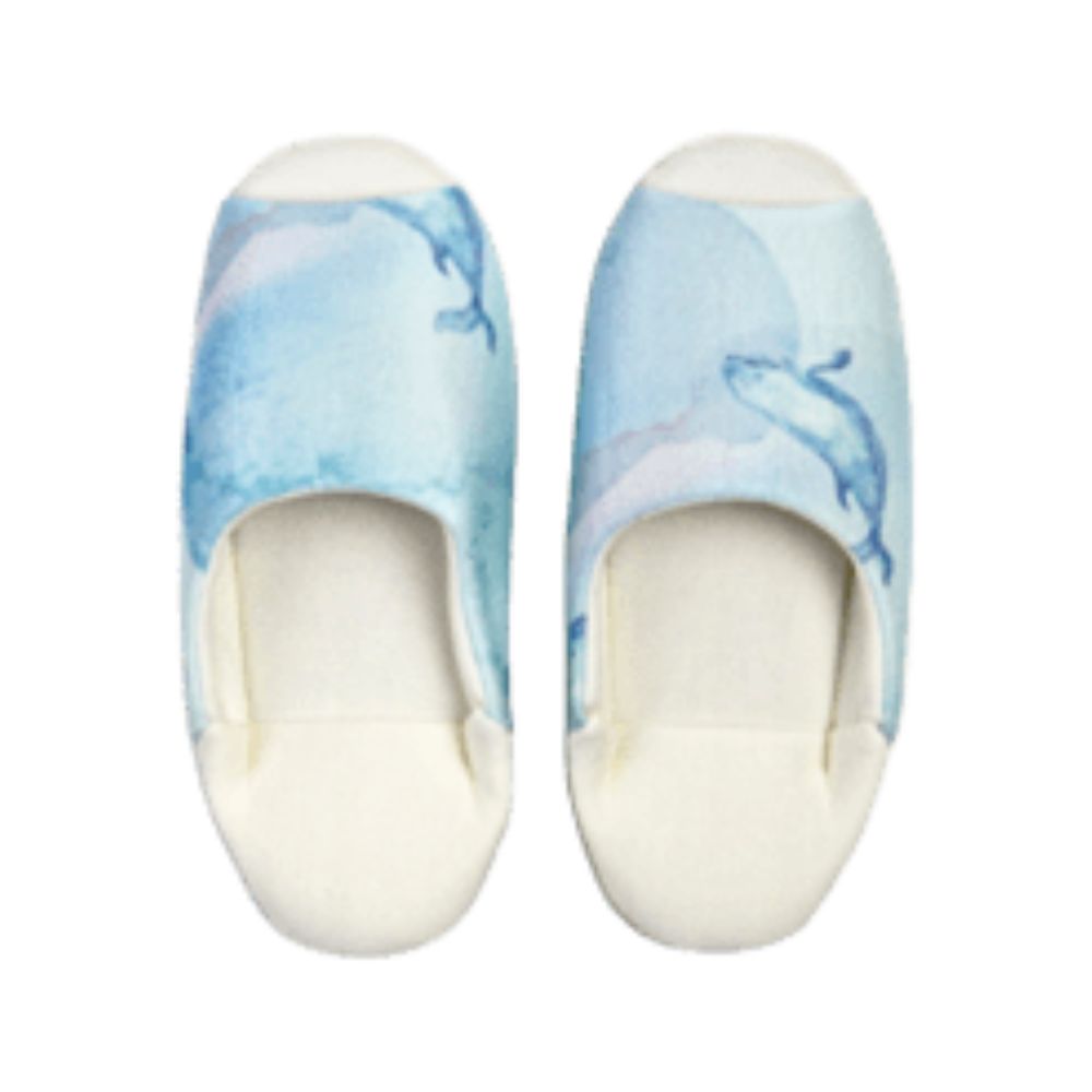 クジラフロート　ひんやりルームシューズ