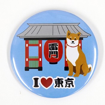 かみなりもんしばた　缶バッジ(5個入り)