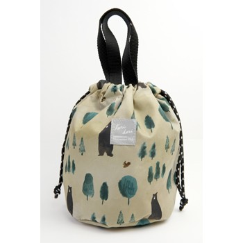 モリクマ　巾着バッグ