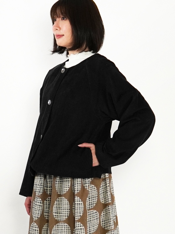 コーデュロイ無地　ジャケット