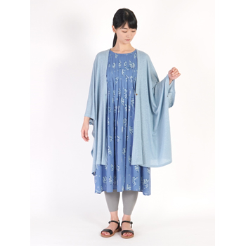 麻レーヨン無地　カーディガン