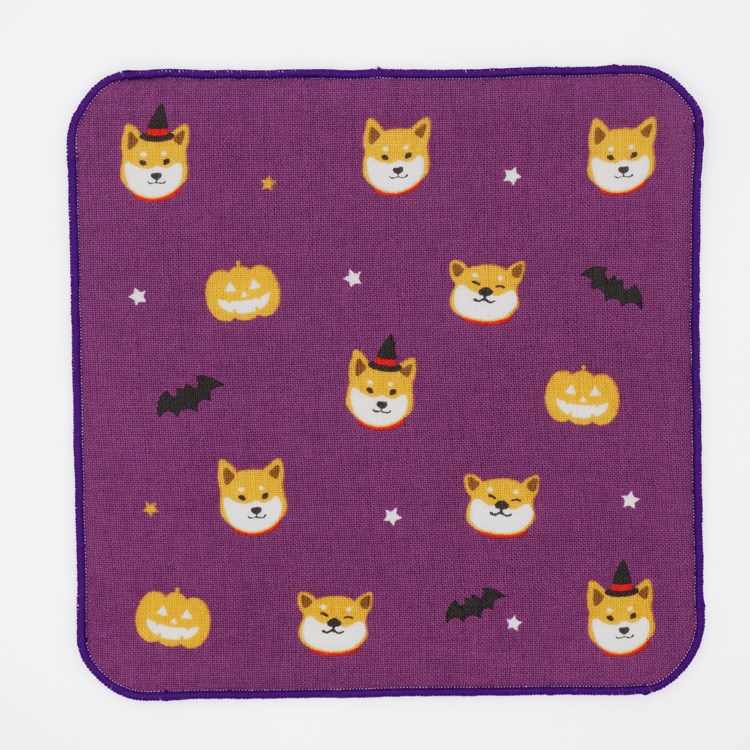 ハロウィンシバタ　ガーゼタオル(5枚入り)