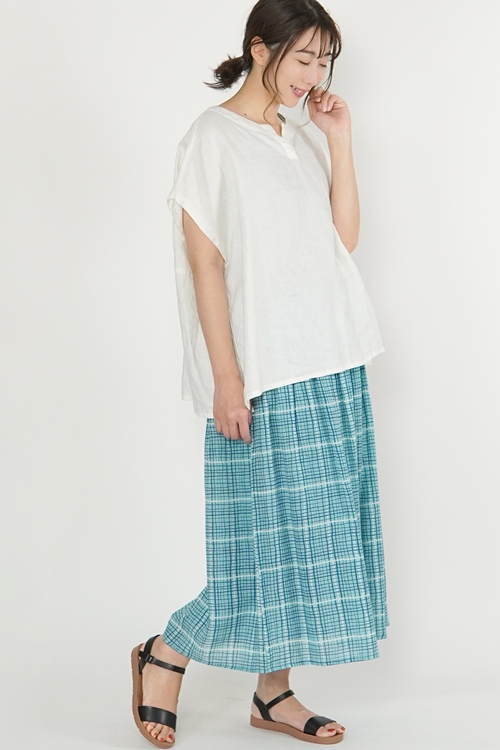 チェック　スカート