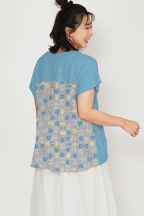 蝶ト花　フレンチスリーブプルオーバー