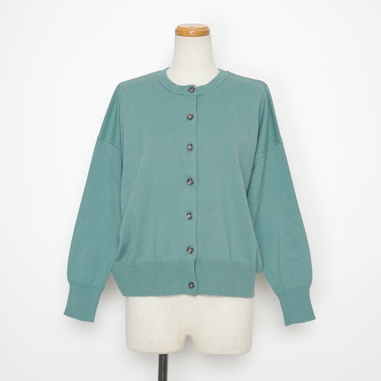 コットン無地　カーディガン