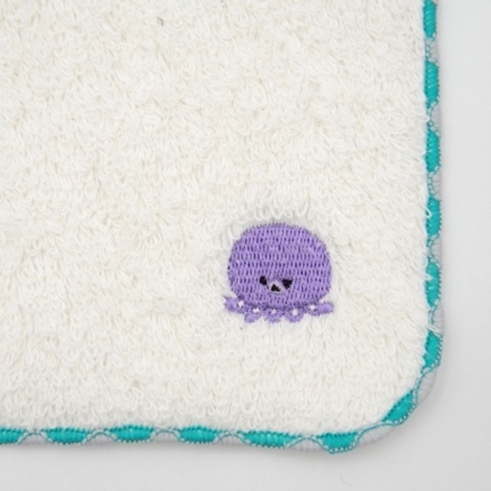 タコチュ　ワンポイント刺繍タオル(5枚入り)