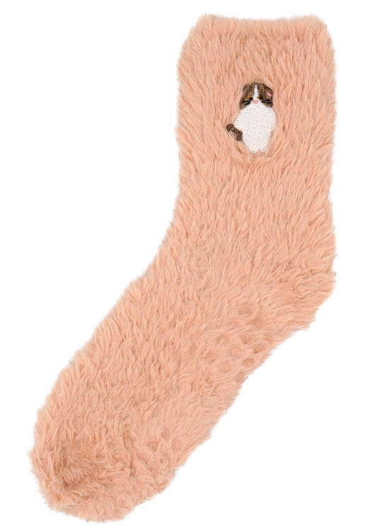 モコッシュ　シェニールルームソックス