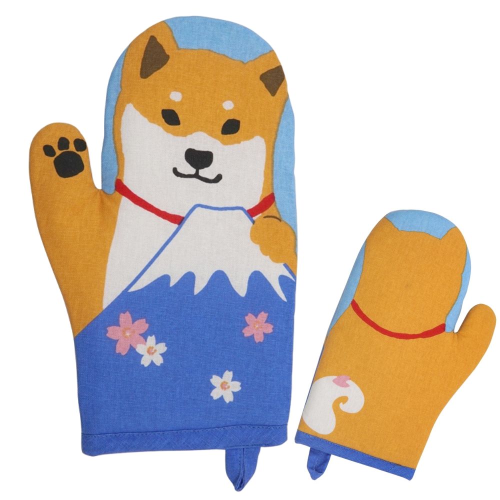 さくらふじしばた　ミトン(2枚入り)
