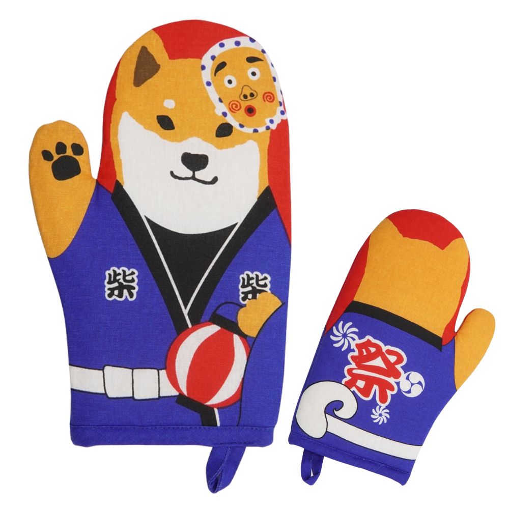まつりしばたさん　ミトン(2枚入り)
