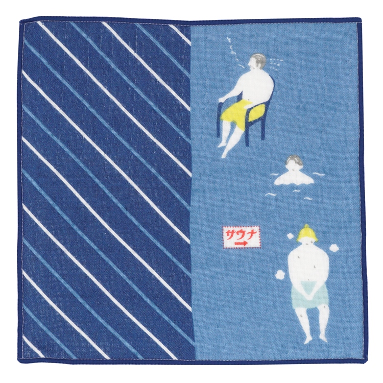 サウナ　ガーゼタオル(5枚入り)