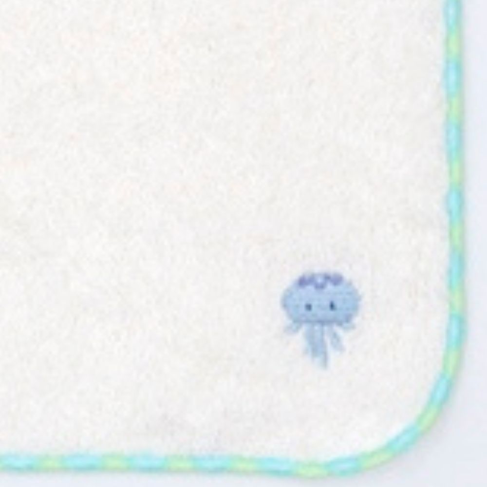 アクアクラゲ　ワンポイント刺繍タオル(5枚入り)
