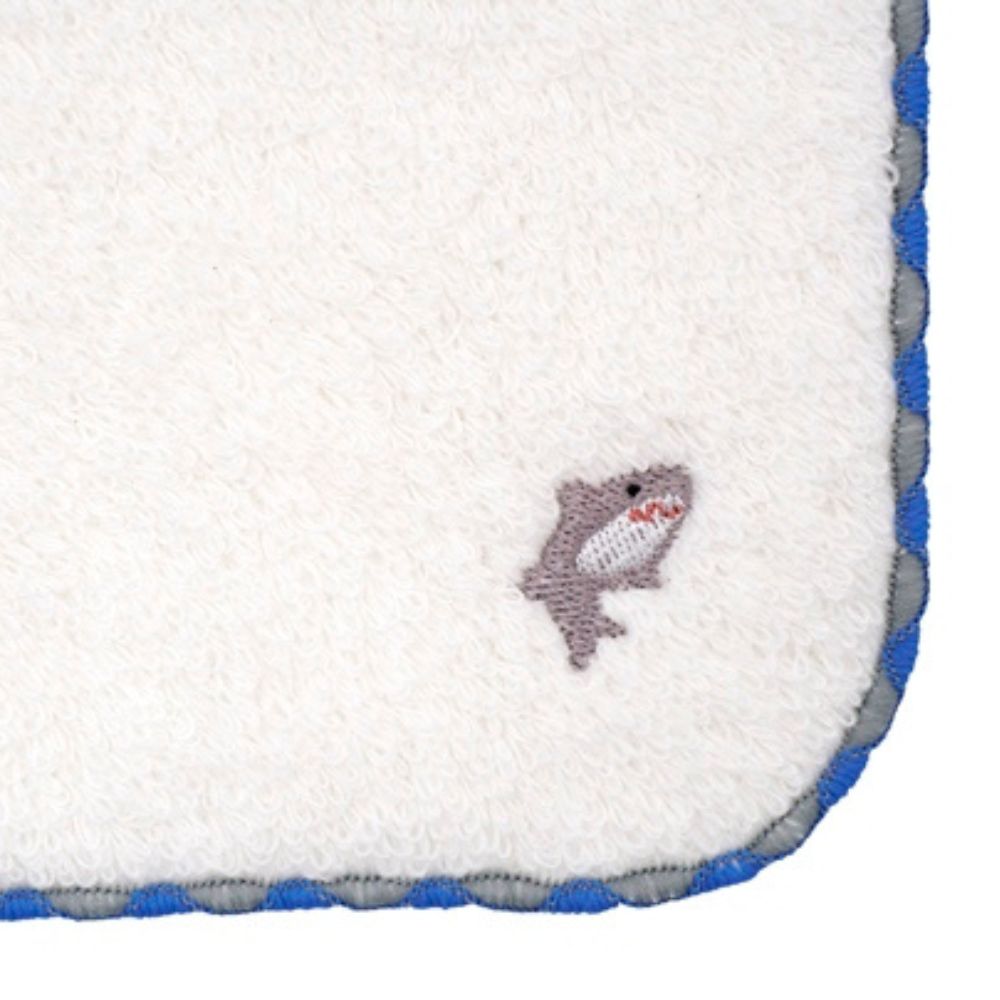 シャークネスト　ワンポイント刺繍タオル(5枚入り)