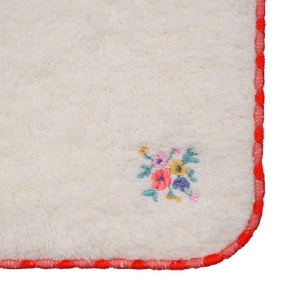 ポイントフルール　ワンポイント刺繍タオル(5枚入り)