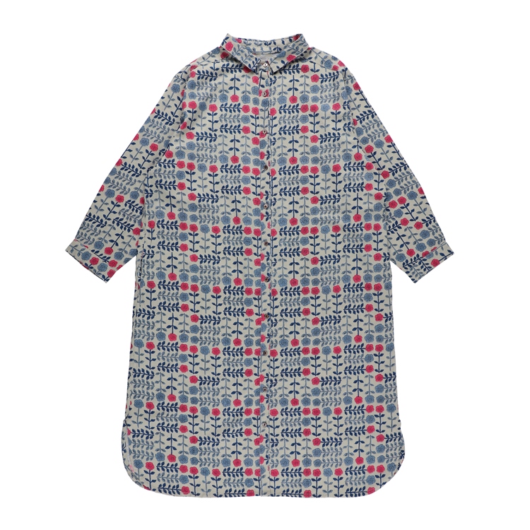 クミハナ　シャツワンピース