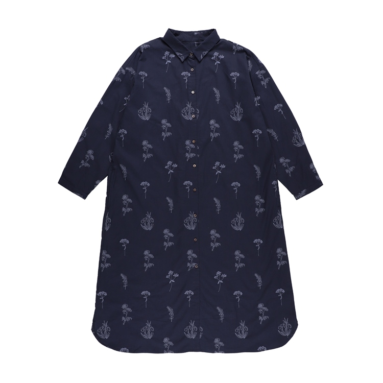 フラワーベッド　前開きワンピース