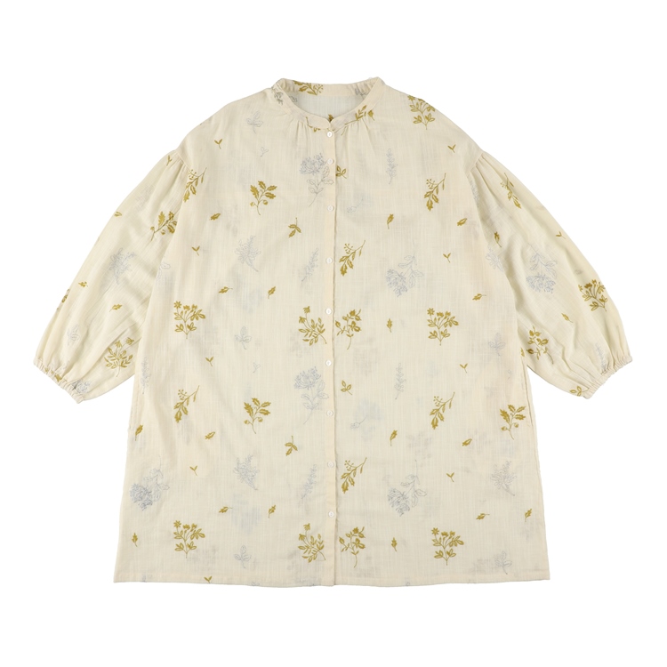 ダンシングフラワー　前開きチュニック