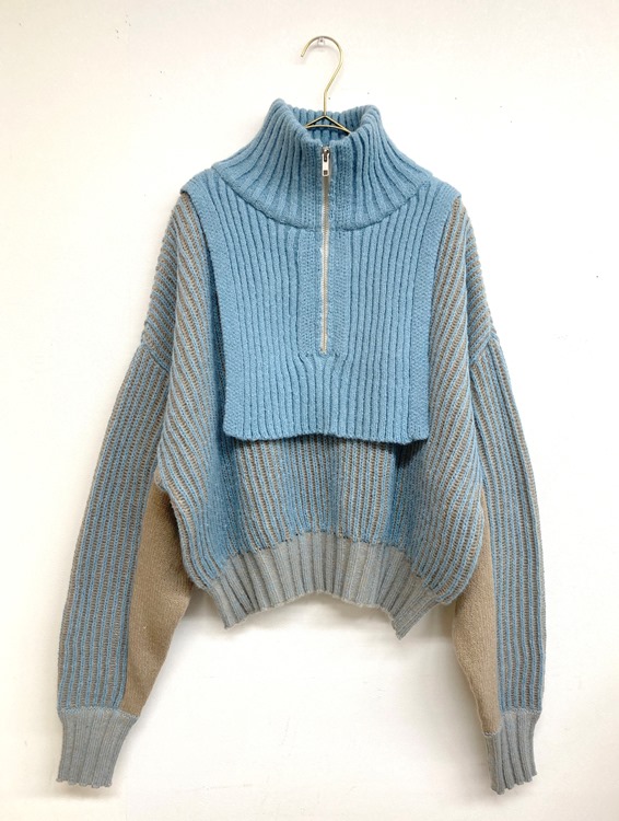 畦ストライプ　プルオーバー