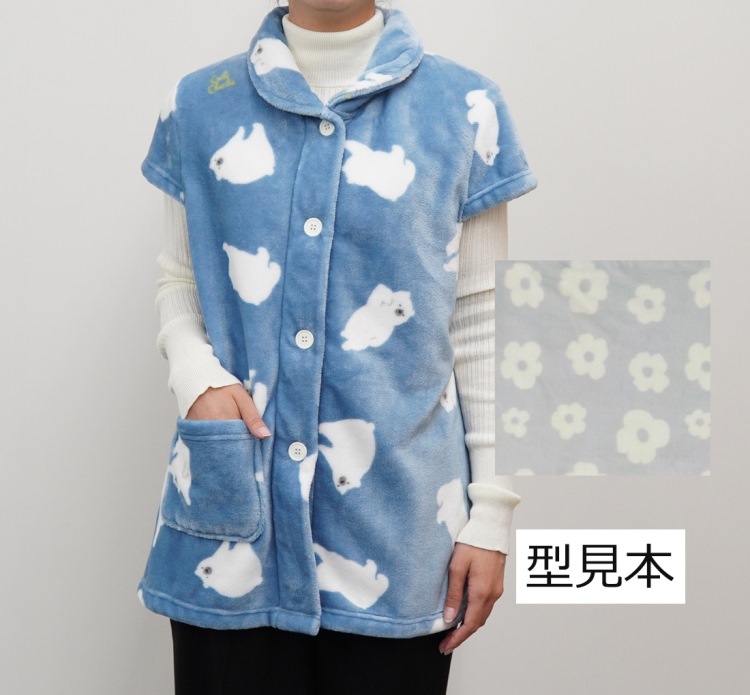 メリーフラワー　袖なしルームウェア