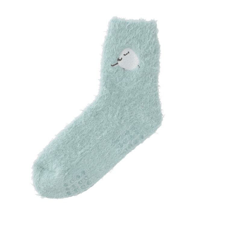 ホンワカシマエナガ　ふわふわルームソックス