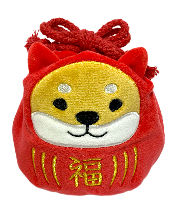 しばたさんだるま　丸型巾着