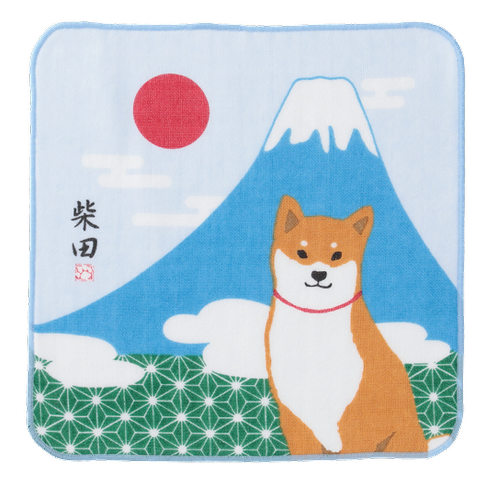 にほんのしばたさん　　ガーゼタオル(5枚入り)