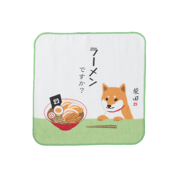 ラーメンですか　ガーゼタオル(5枚入り)