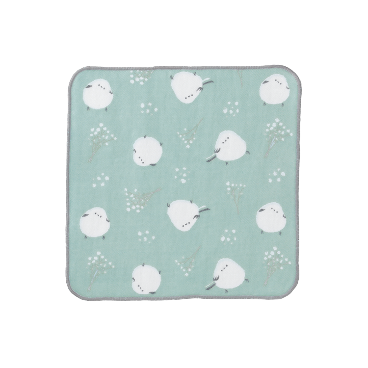 ホンワカシマエナガ　ガーゼタオル(5枚入り)