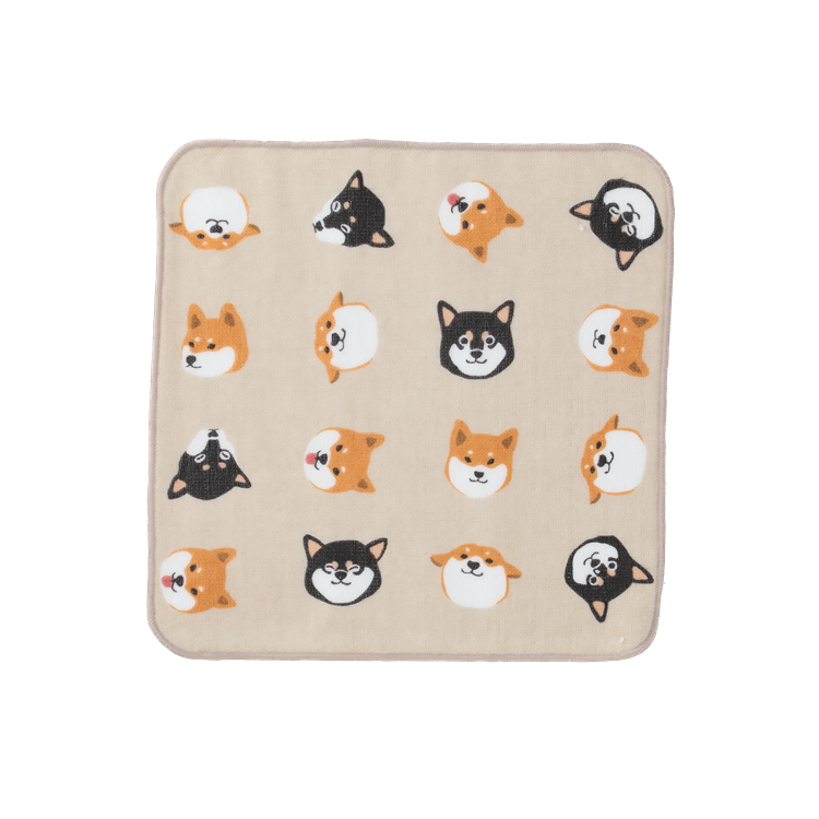 しばともフェイス　ガーゼタオル(5枚入り)