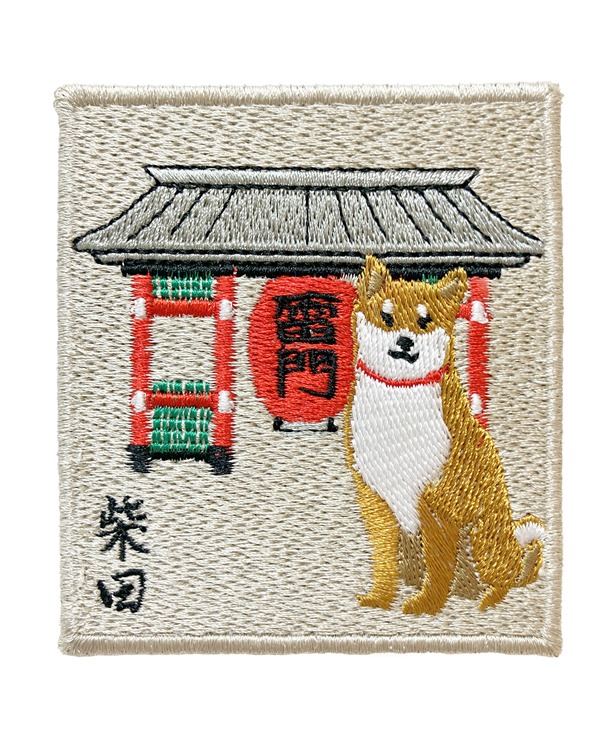 かみなりもんしばた　ワッペンマグネット　(5個入り)