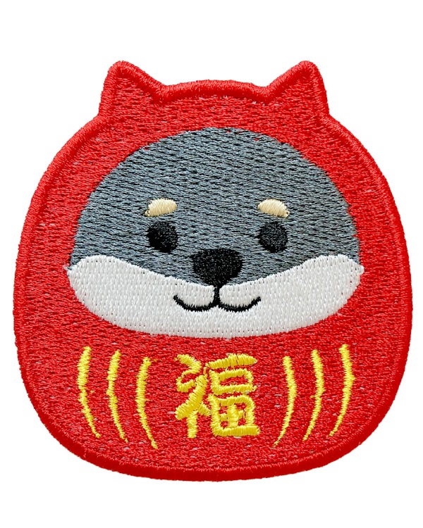 くろやなぎだるま　ワッペンマグネット　(5個入り)