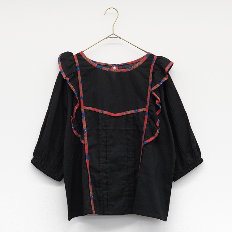 プリントパイピング　プルオーバー