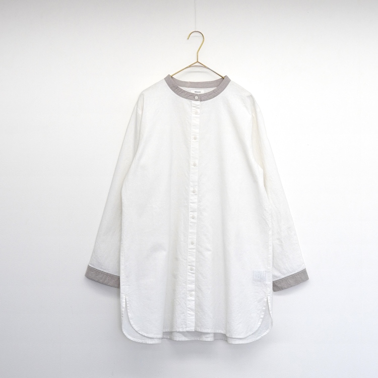 プレインジャーナル　バンドカラーチュニック