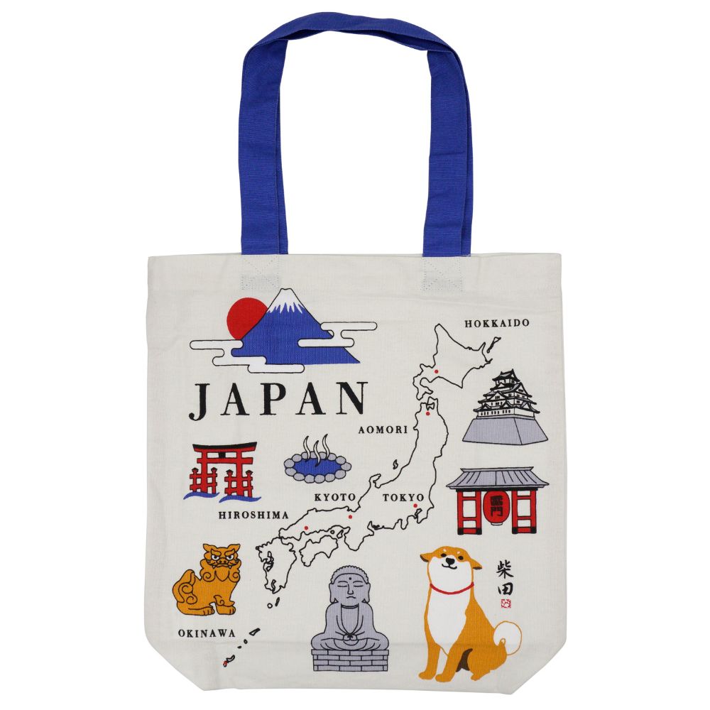 にほんちずしばた　A4トート　(2枚入り)