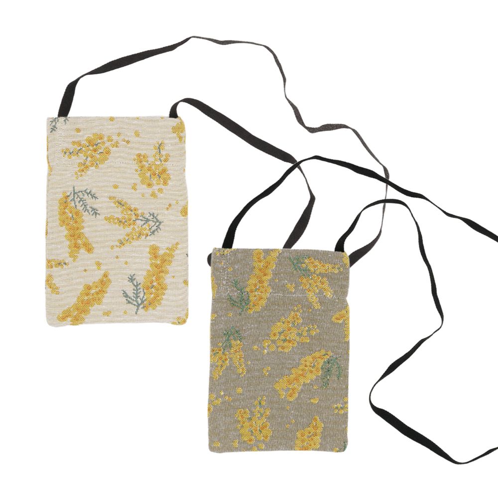 ジャカードミモザ　ポシェット