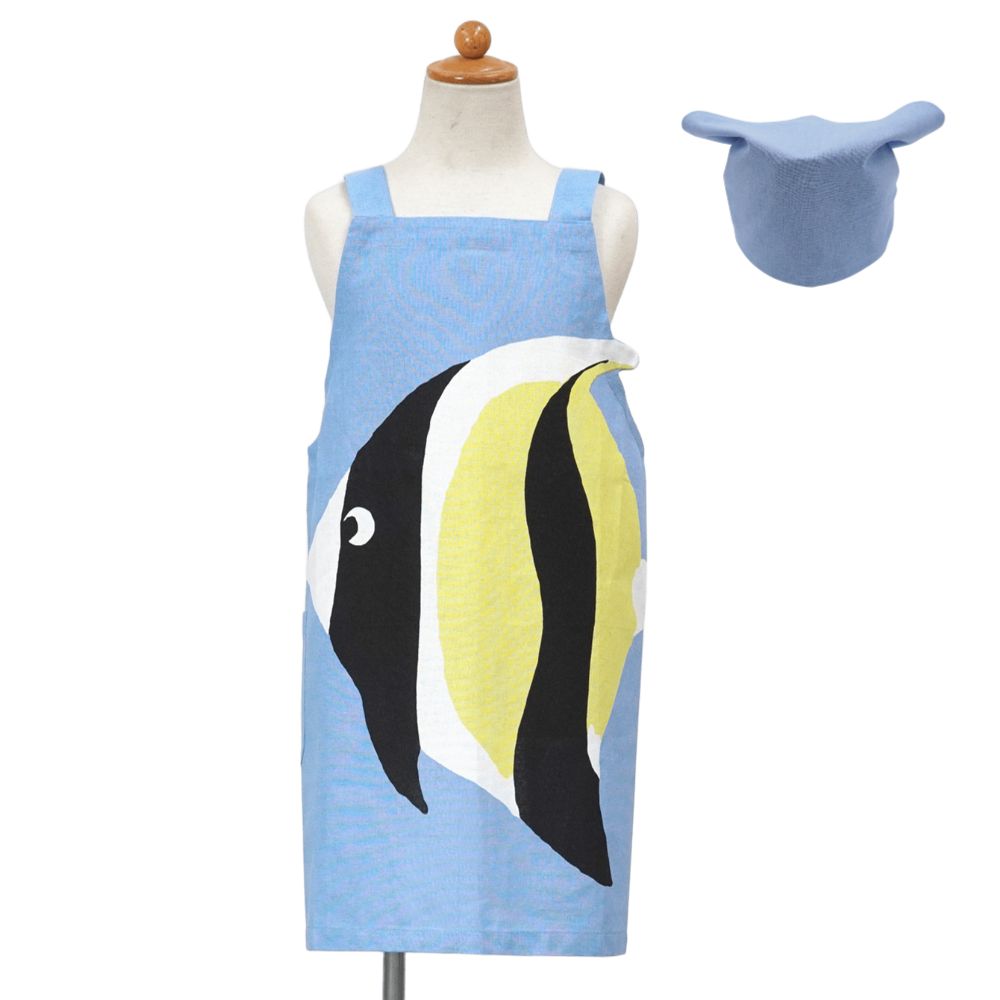 ハローフィッシュ　キッズエプロンＭ