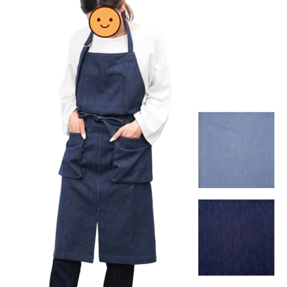 デニムス　ロングエプロン