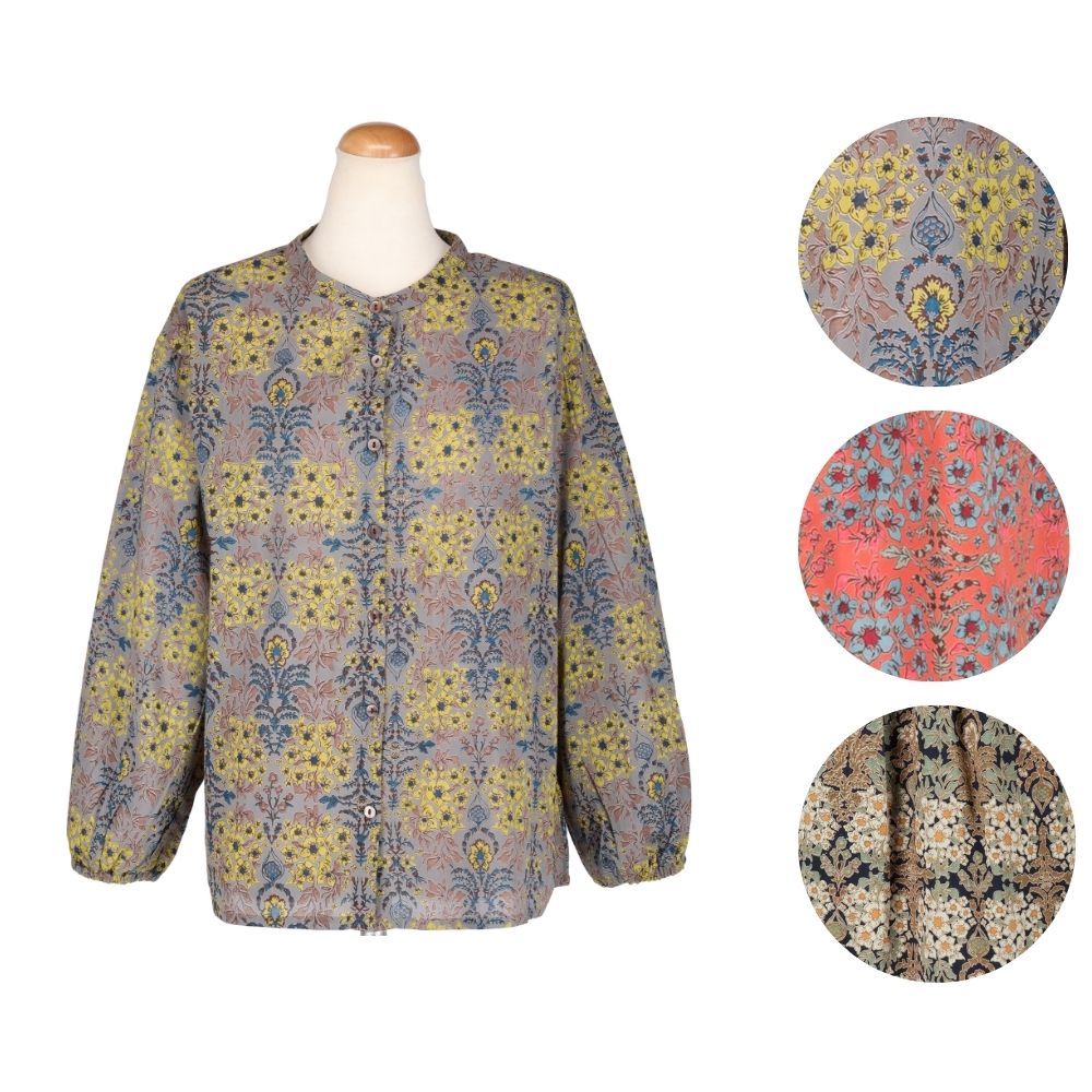 ガーデンクロス 前開きプルオーバー