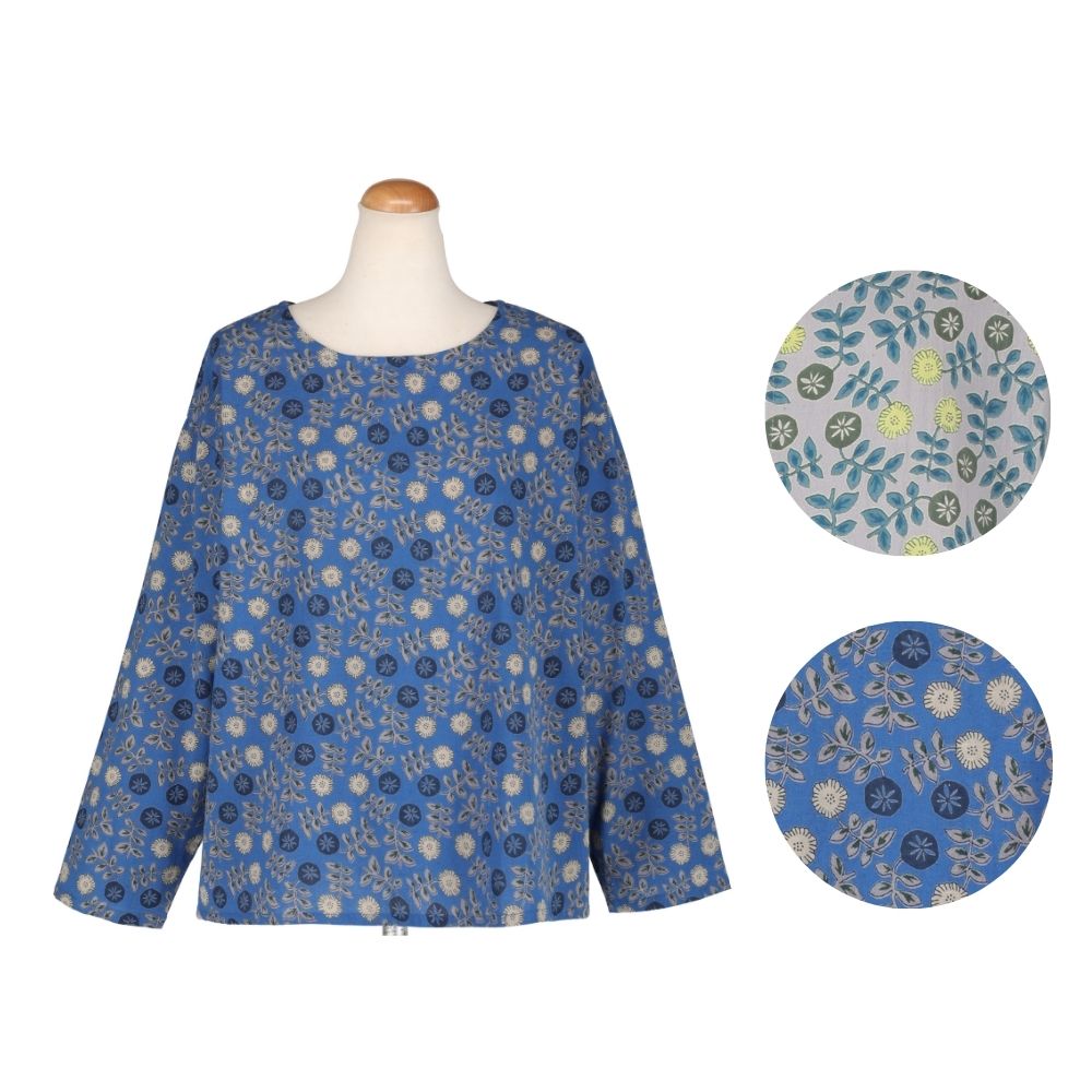 フラワーターン プルオーバー