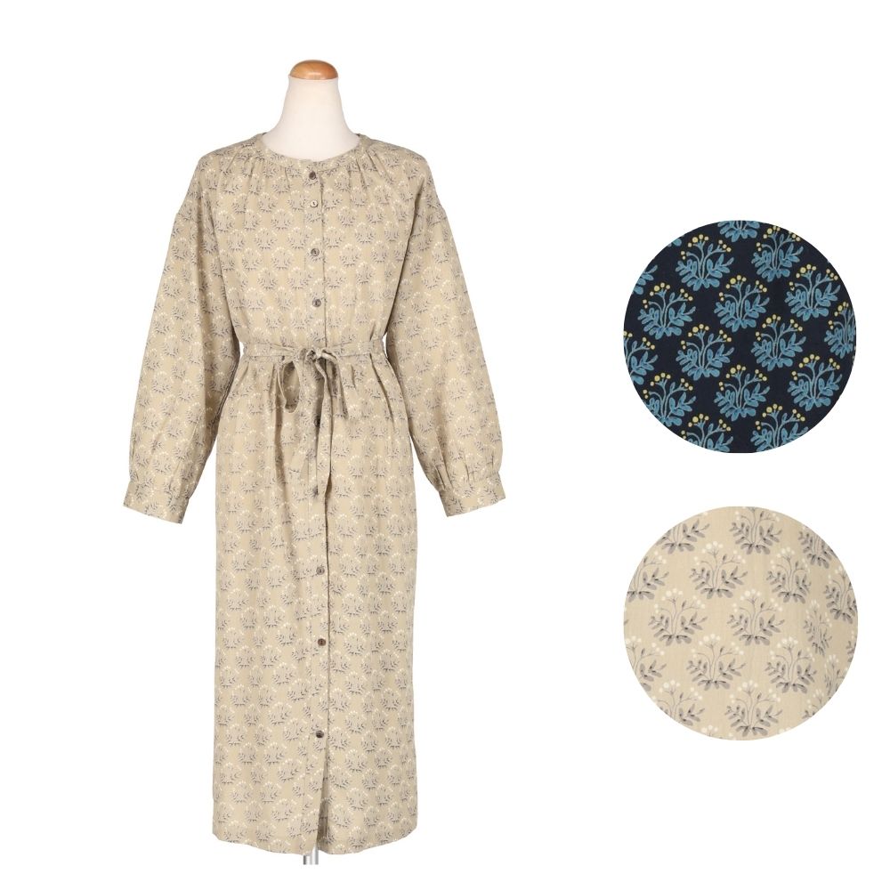 チョークベリー 前開きワンピース