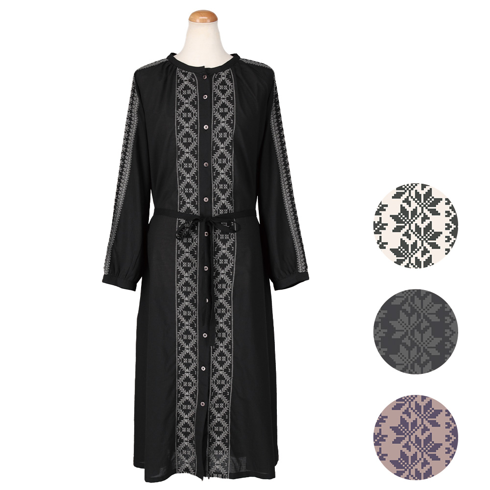 リンカ 前開きワンピース