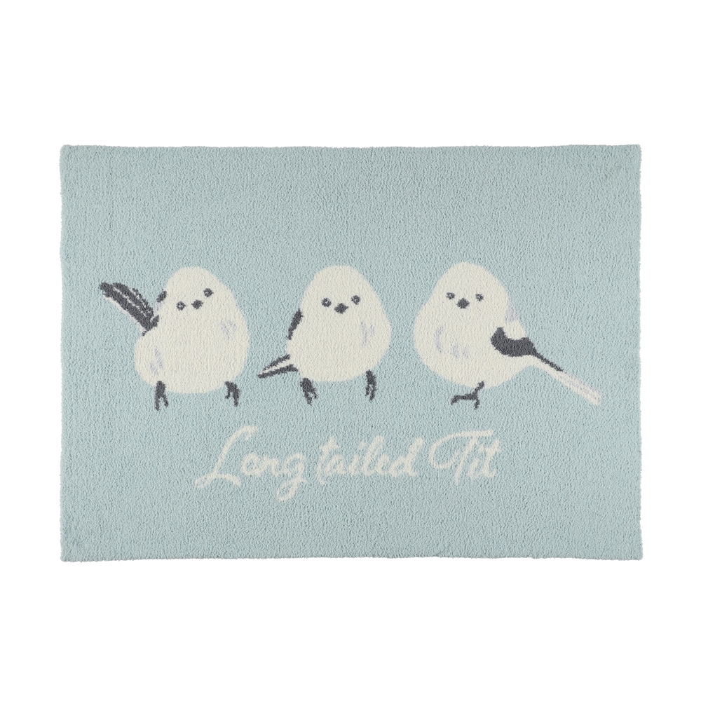 ムームーシマエナガ フェザーニットブランケット