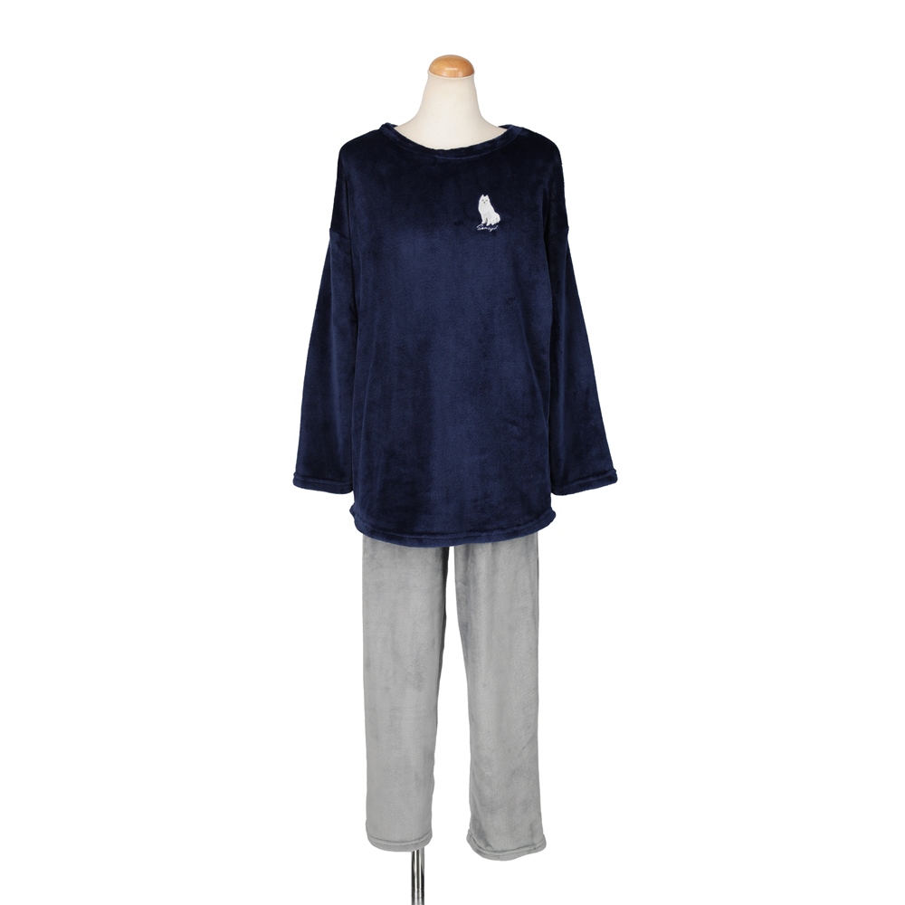 ムームーサモエド 上下ルームウェアセット