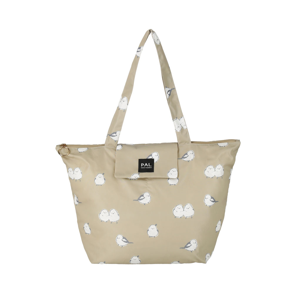 ペイントシマエナガ ファスナー付トートバッグ