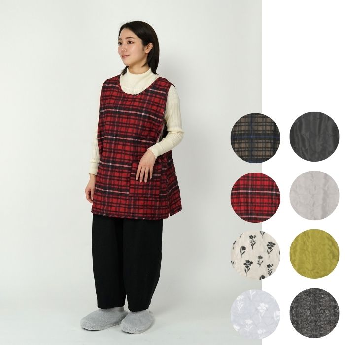 WARM＆COZY キルトショートタブリエ