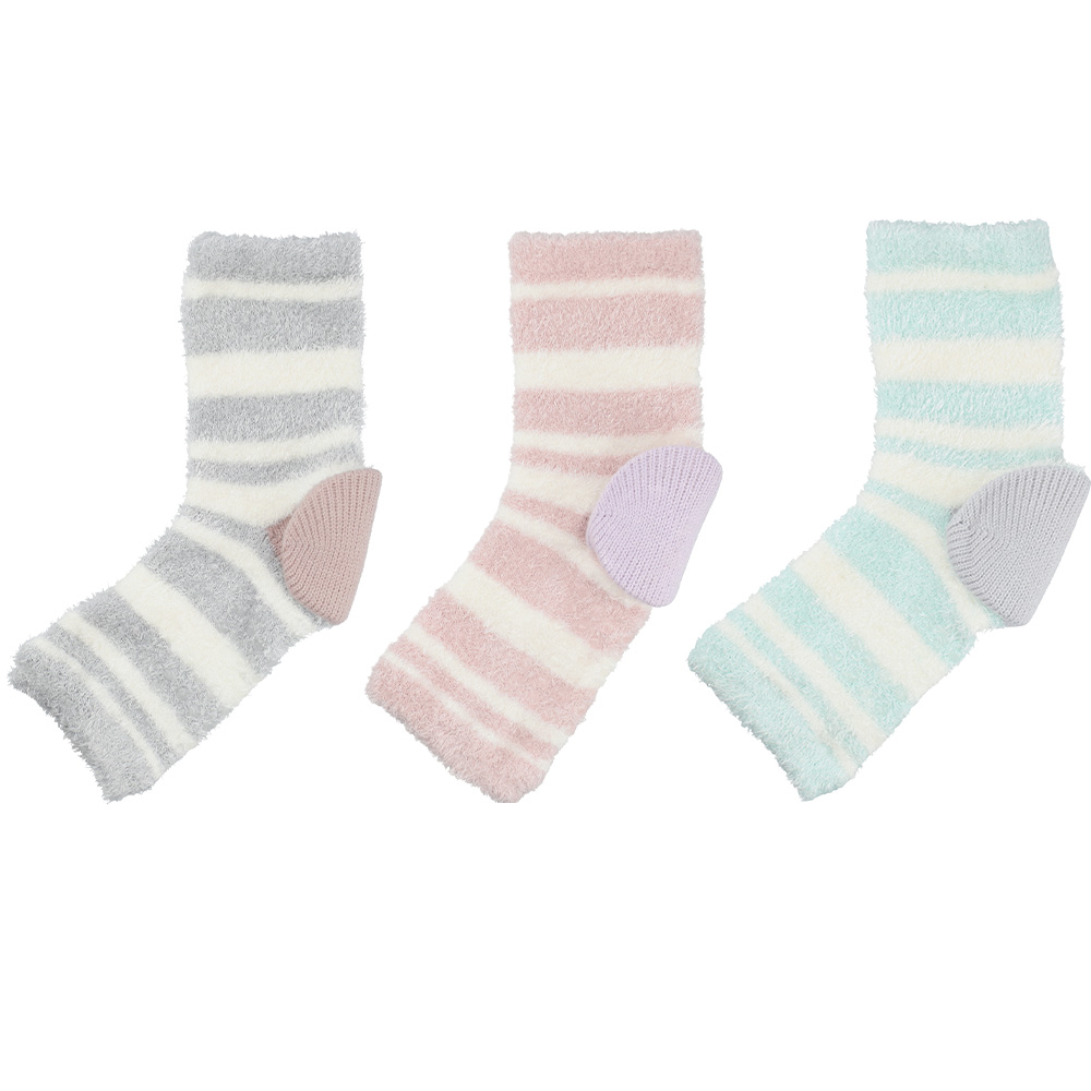 モイストボーダー かかと保湿ルームソックス